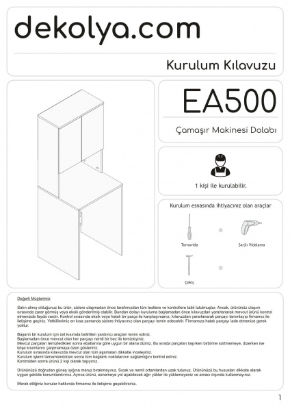 EA500 Kurulum Kılavuzu